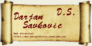 Darjan Savković vizit kartica